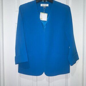 Kasper Blue Blazer BRAND NEW w Tags! NWT Sz 4